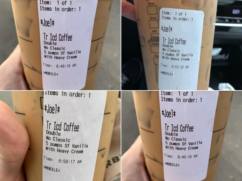 Starbucks Menu
