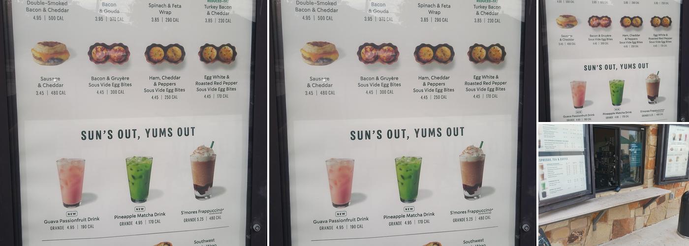 Starbucks Menu