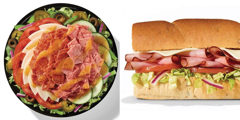Subway Menu