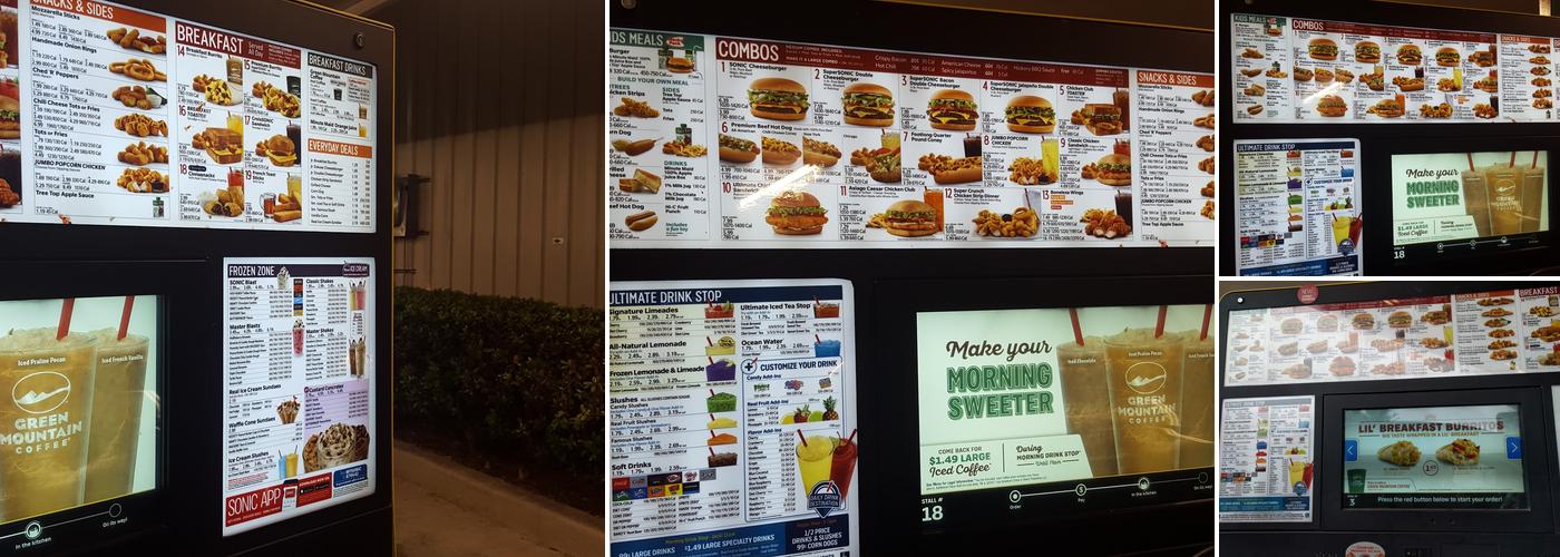 Sonic Drive-In Menu
