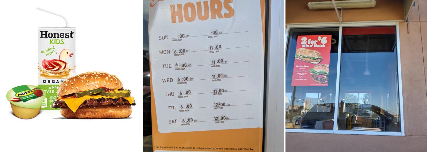 Burger King Menu
