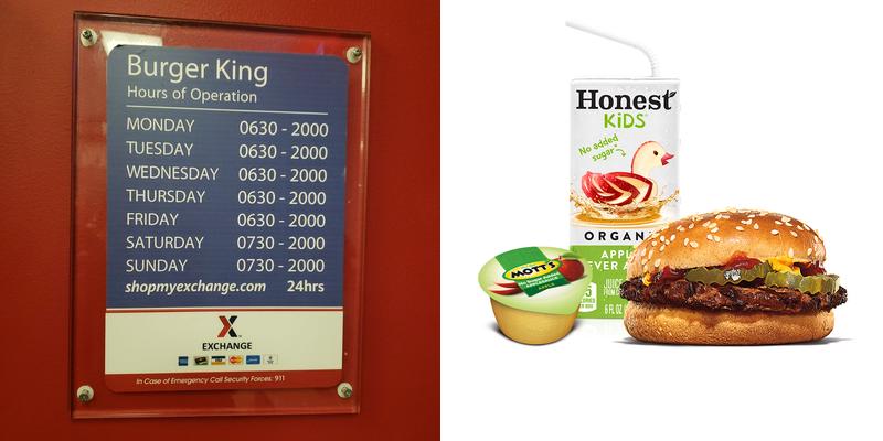 Burger King Menu