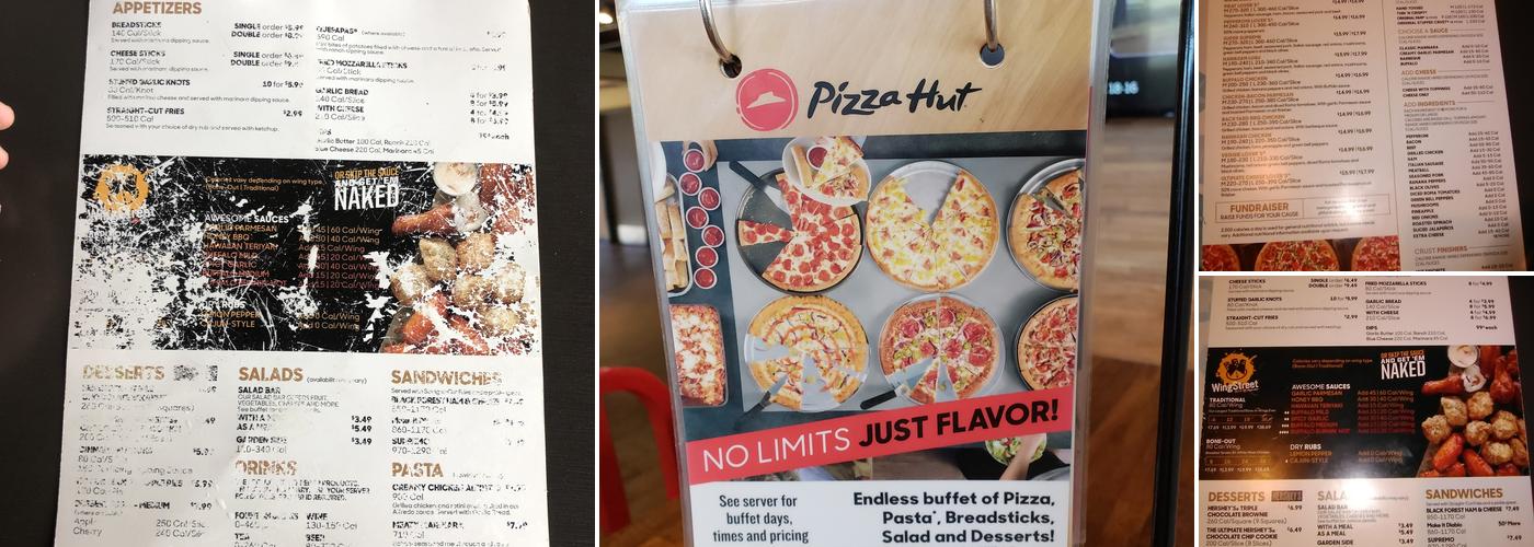 Pizza Hut Menu