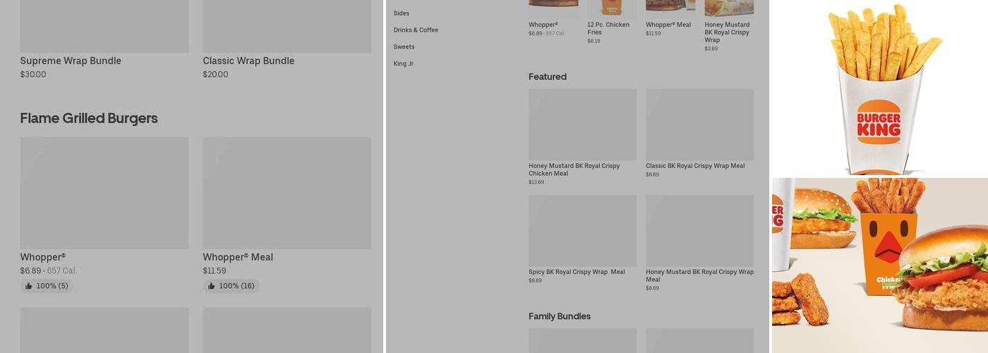 Burger King Menu