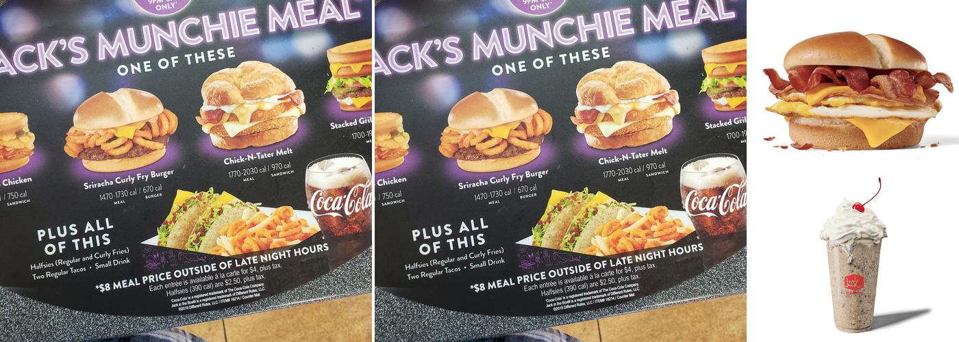 Jack in the Box Menu