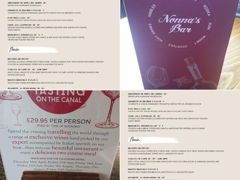 Nonna's Kitchen Menu