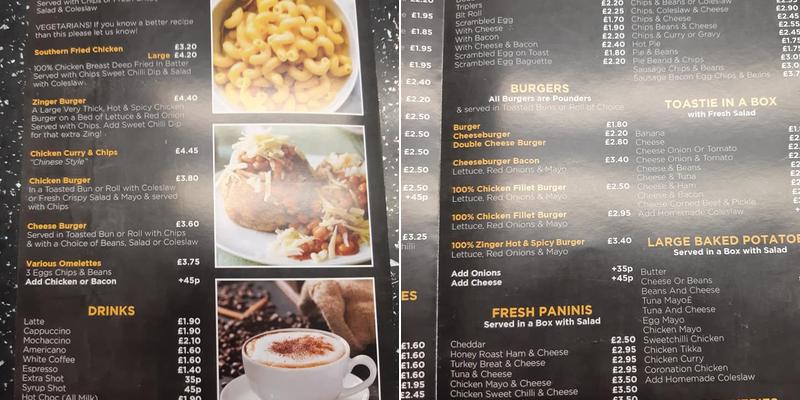 Tuck In Menu
