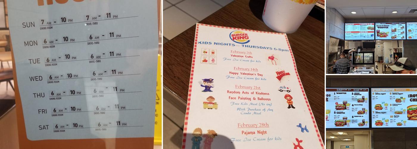Burger King Menu
