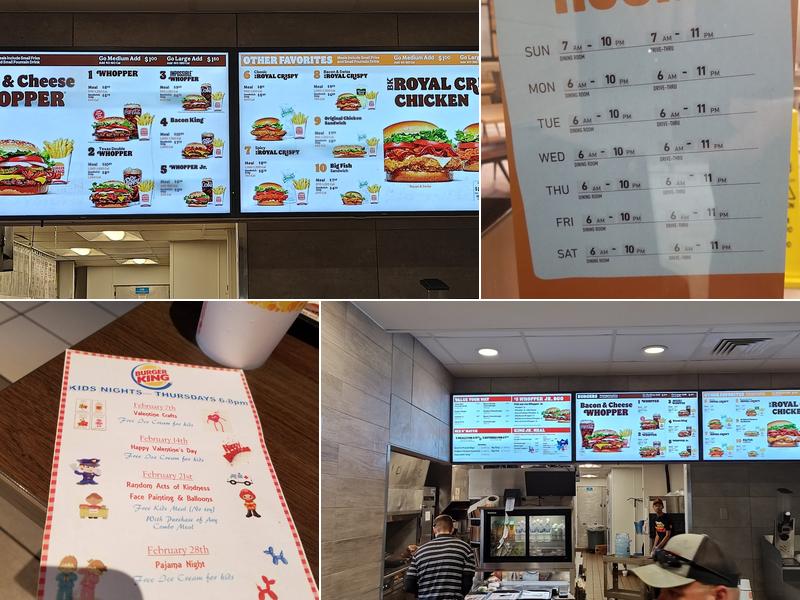 Burger King Menu