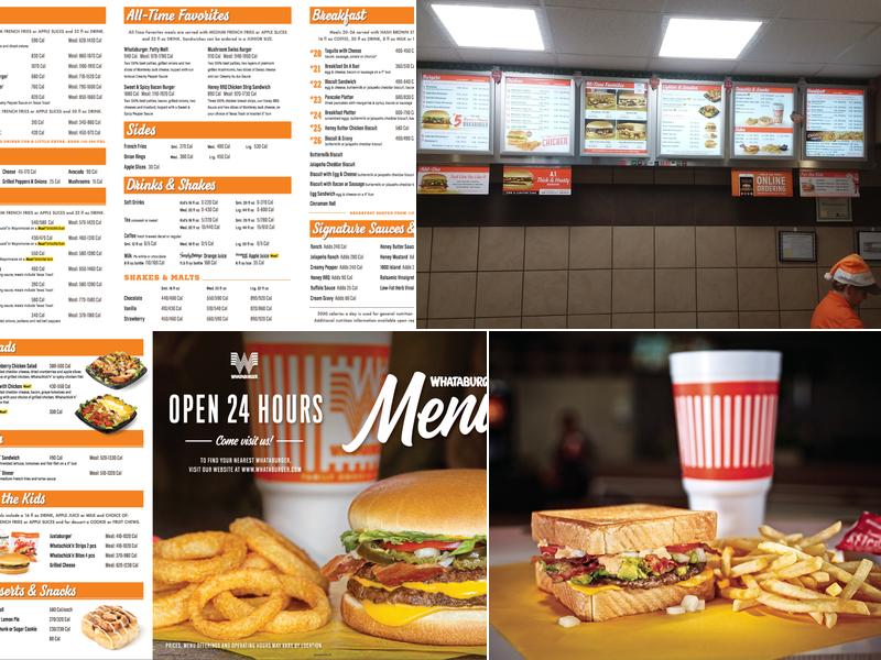 Whataburger Menu