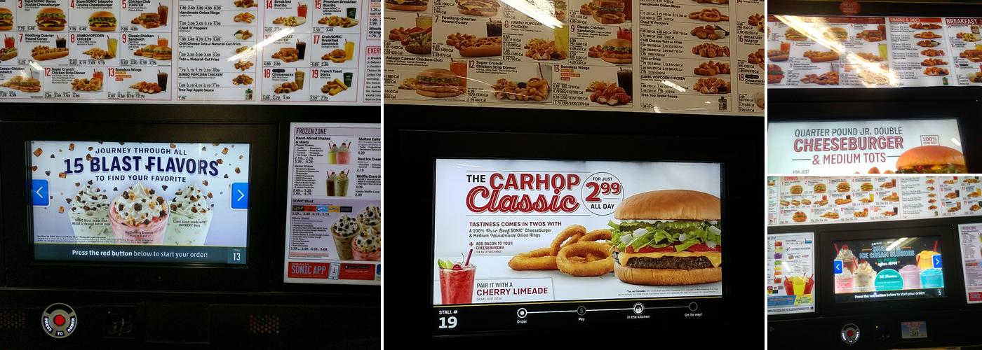Sonic Drive-In Menu
