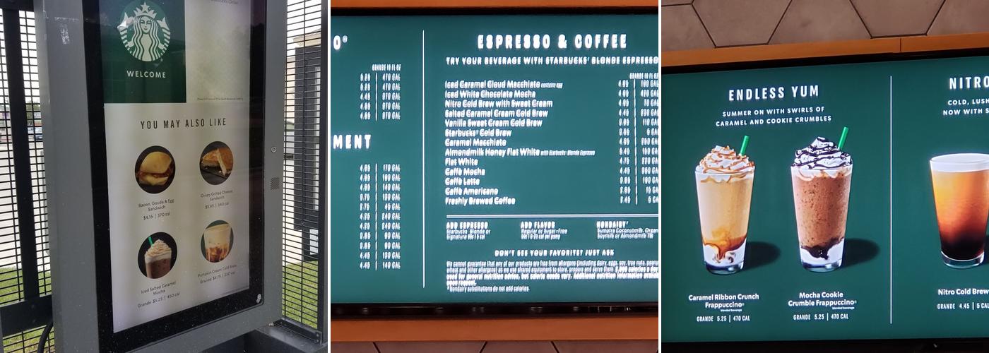 Starbucks Menu