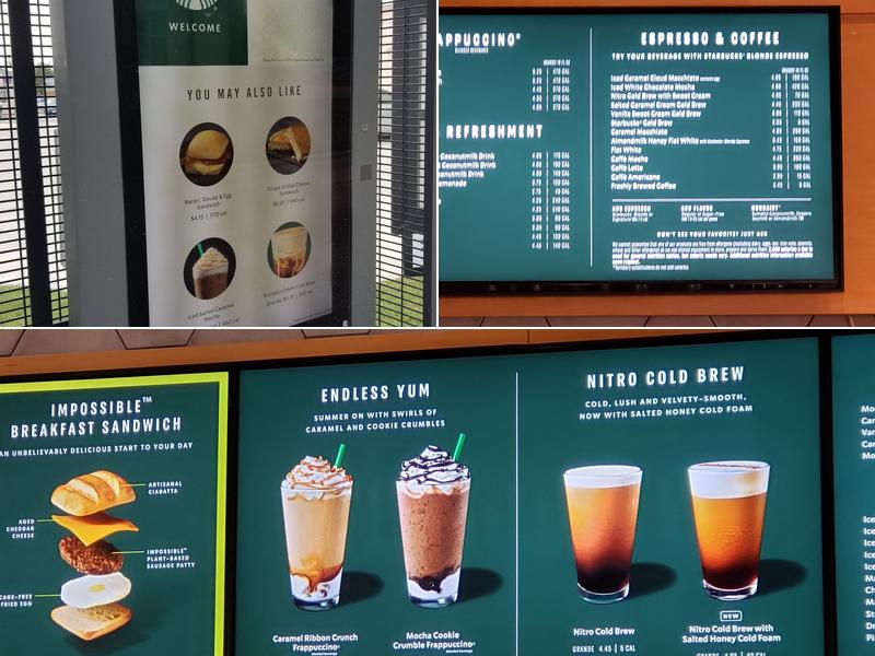 Starbucks Menu