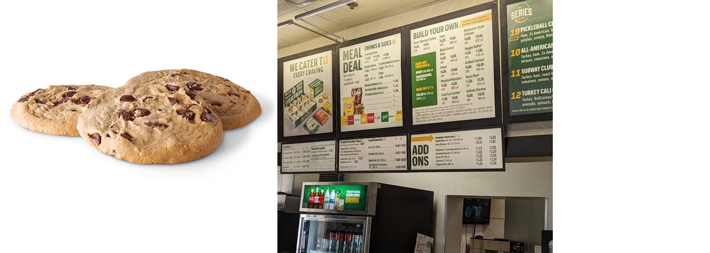Subway Menu