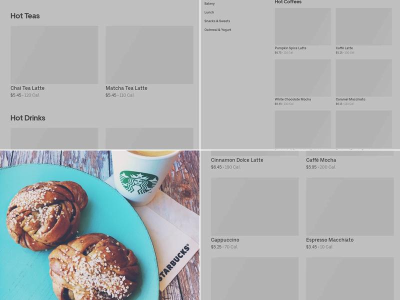 Starbucks Menu