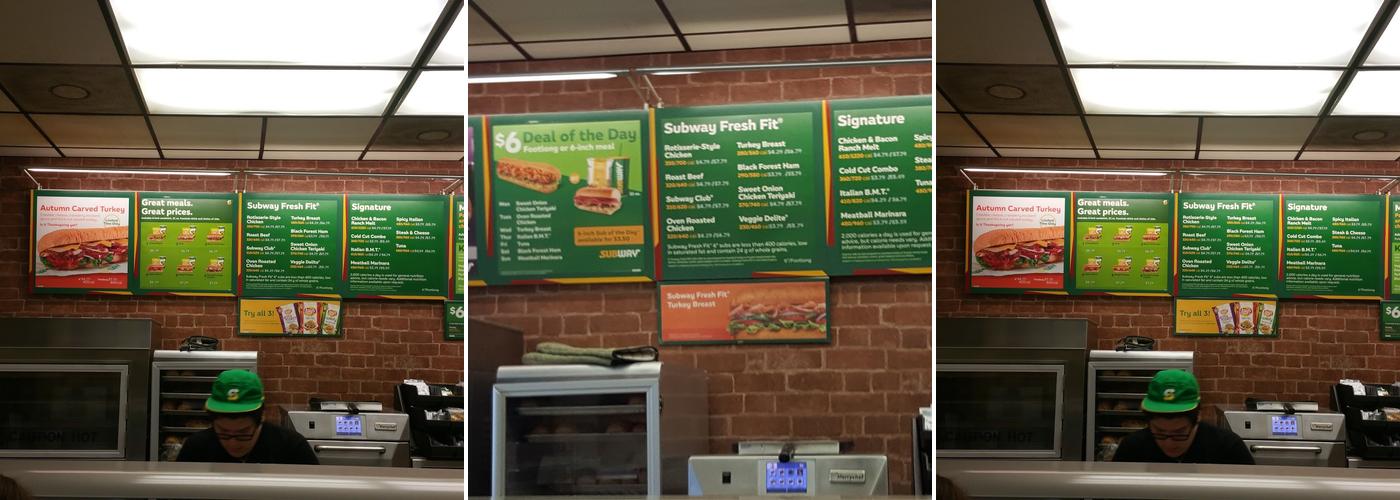 Subway Menu