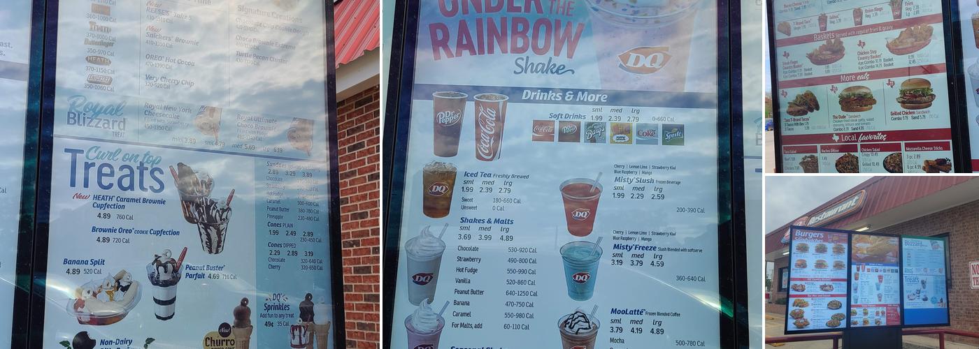 Dairy Queen Menu