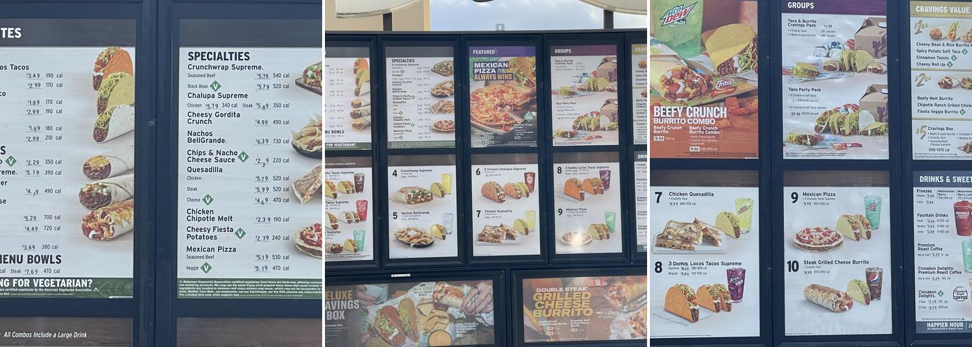 Taco Bell Menu