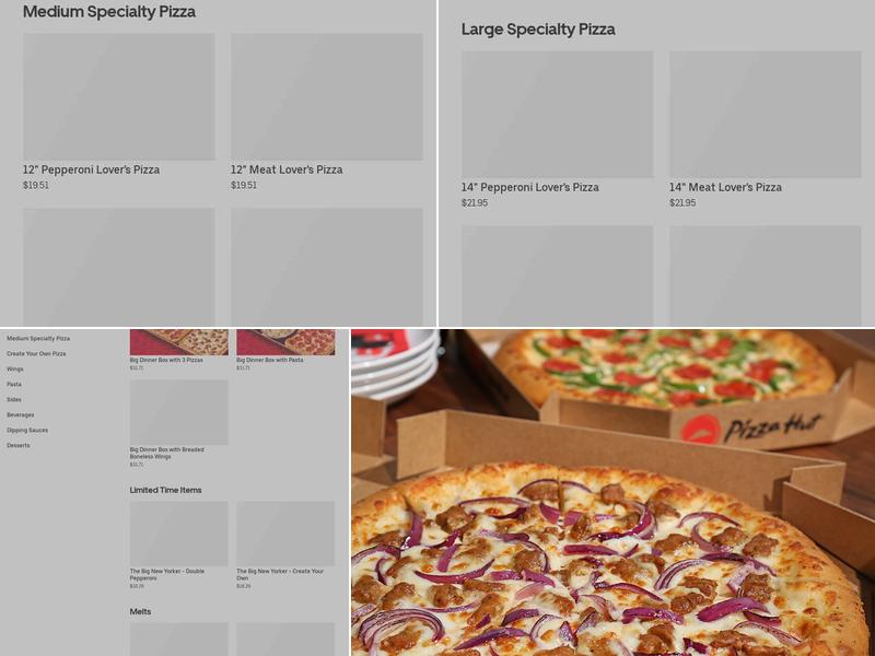 Pizza Hut Menu