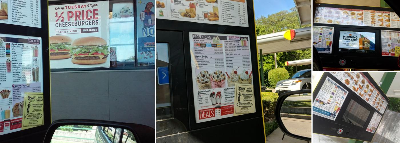 Sonic Drive-In Menu
