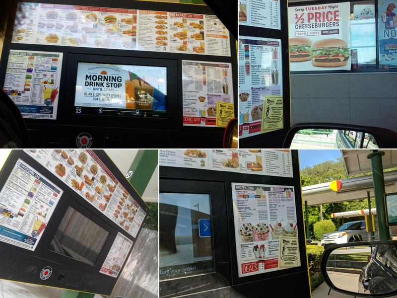 Sonic Drive-In Menu