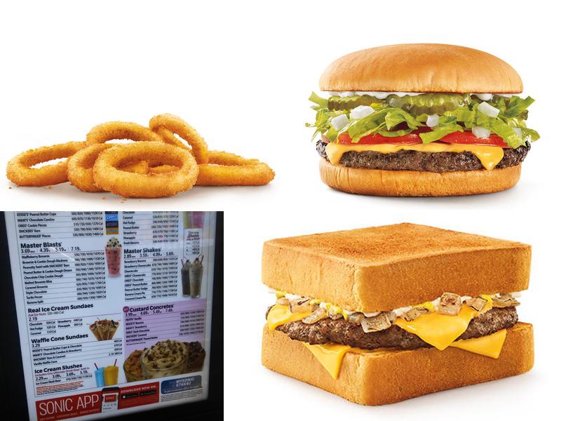 Sonic Drive-In Menu