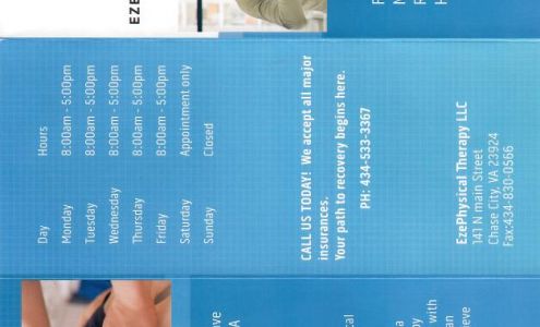 Ezephysical Therapy 503 N Main St, Chase City Virginia 23924