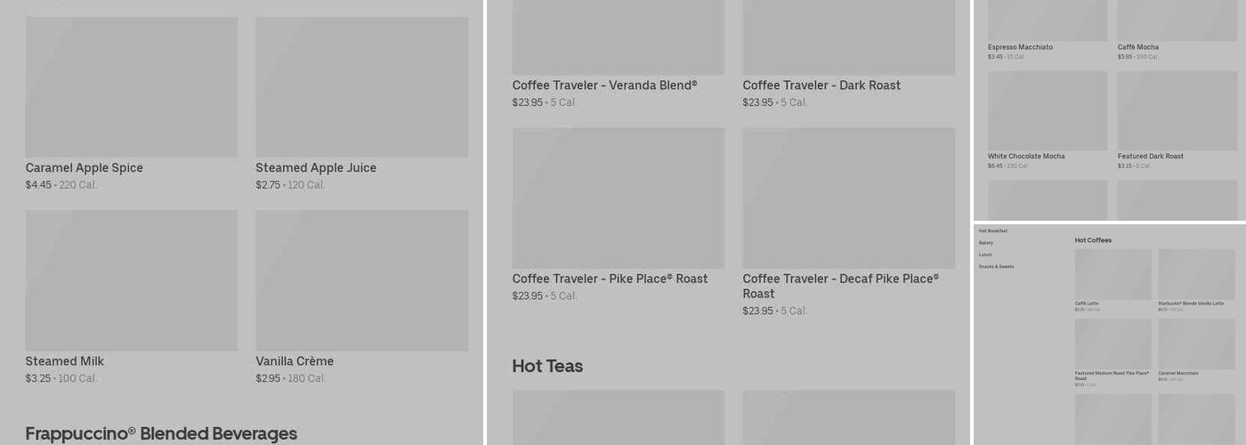 Starbucks Menu