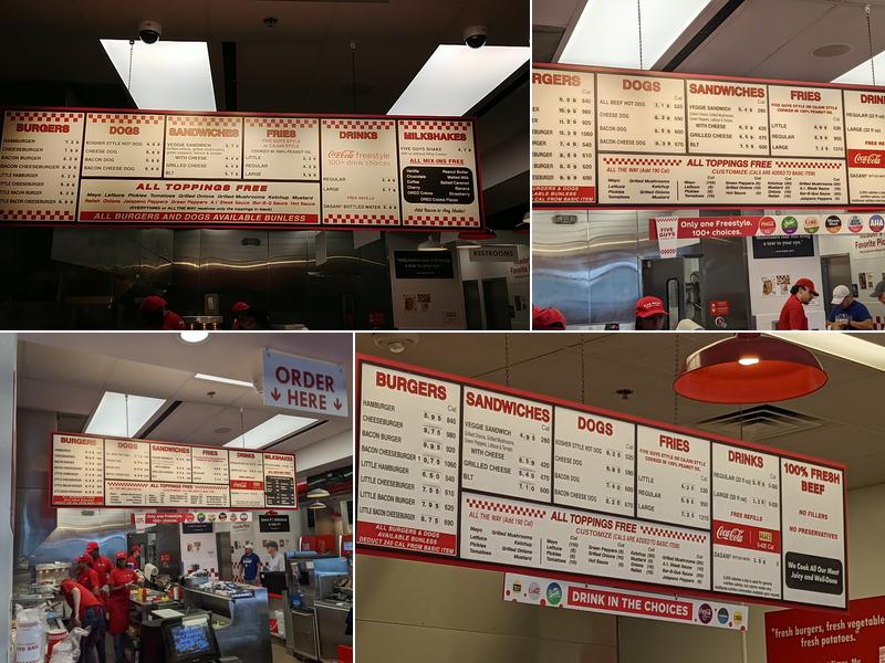 Five Guys Menu