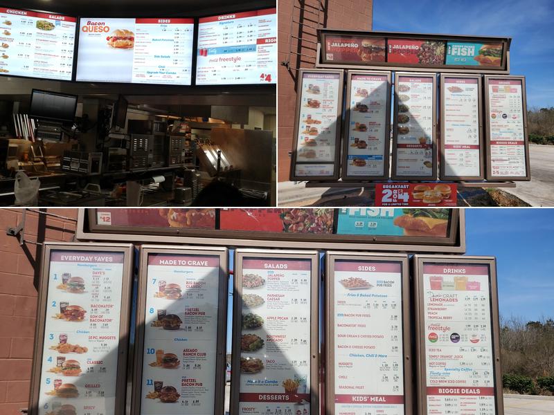 Wendy's Menu