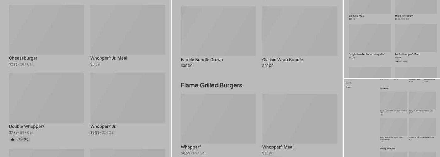 Burger King Menu