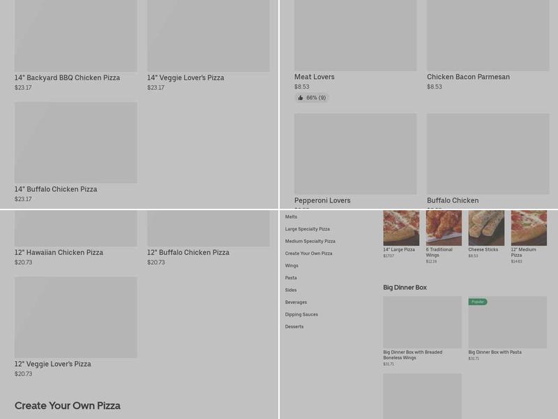 Pizza Hut Menu