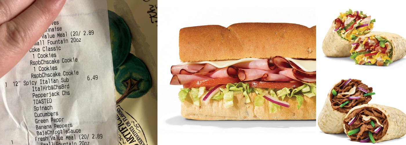 Subway Menu