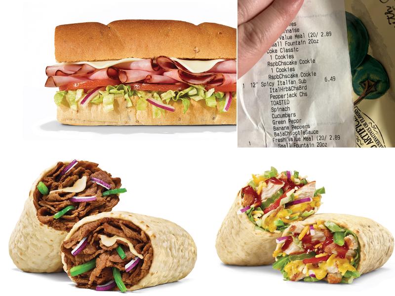 Subway Menu