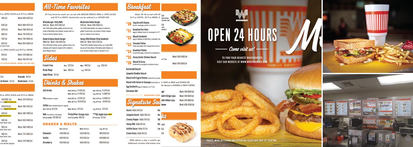 Whataburger Menu