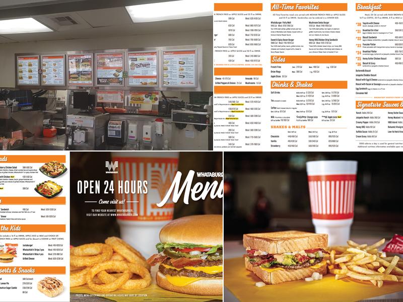 Whataburger Menu