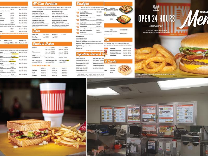Whataburger Menu