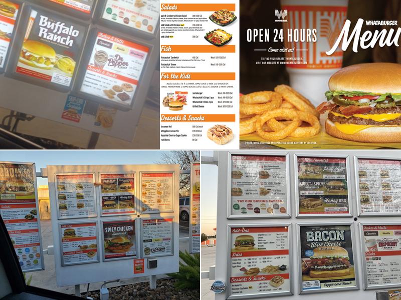 Whataburger Menu