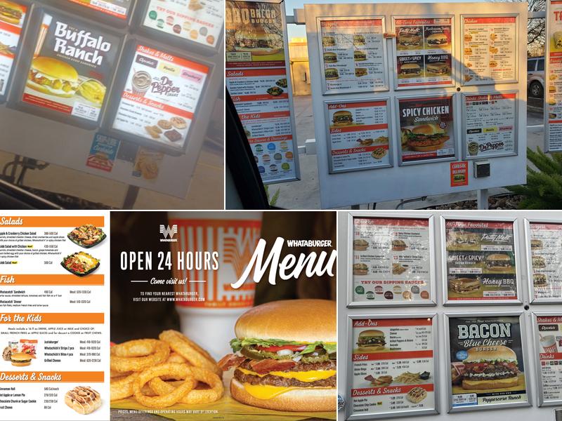 Whataburger Menu