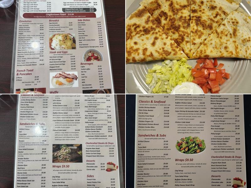 Linglestown Diner Menu