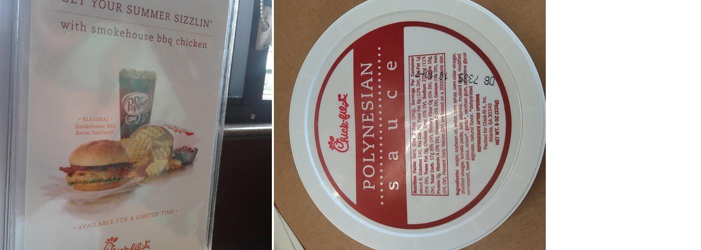 Chick-fil-A Menu