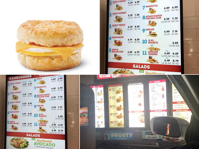 Wendy's Menu