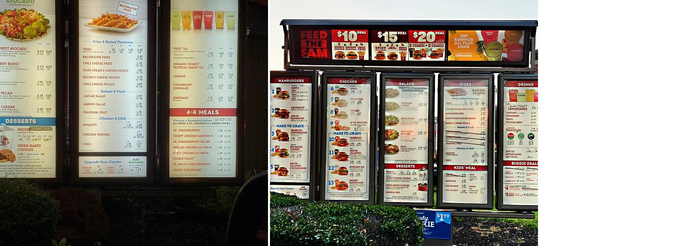 Wendy's Menu