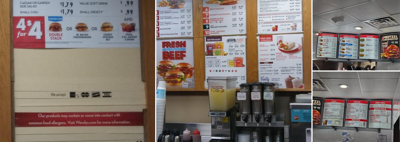 Wendy's Menu