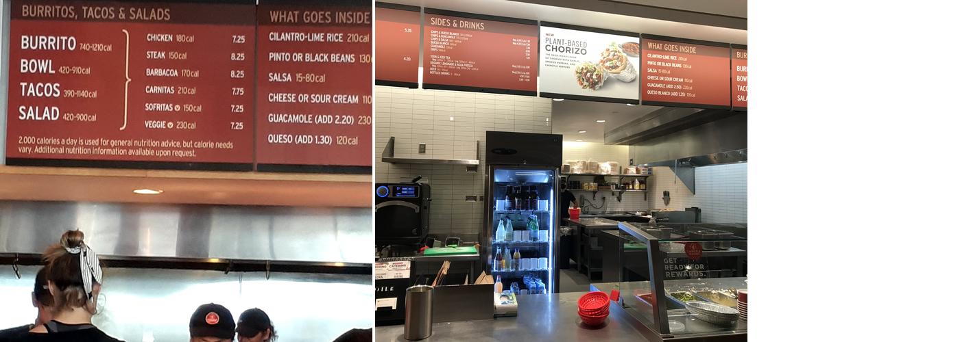 Chipotle Mexican Grill Menu