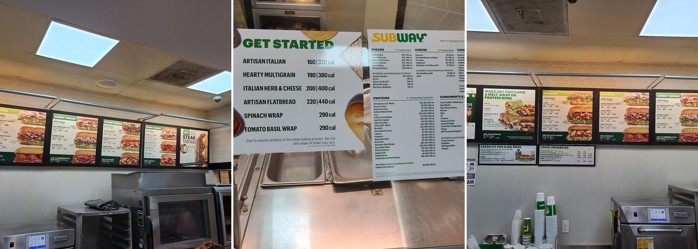 Subway Menu
