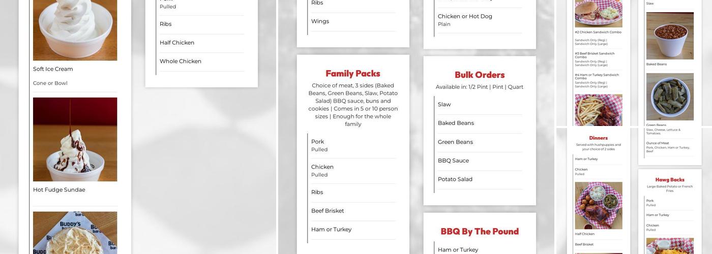 Bearden Banquet Hall Menu