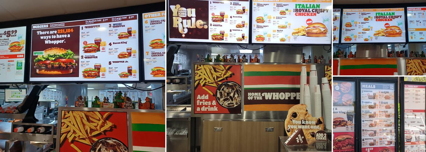 Burger King Menu