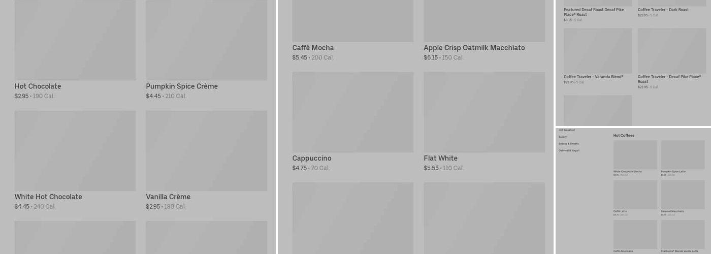Starbucks Menu