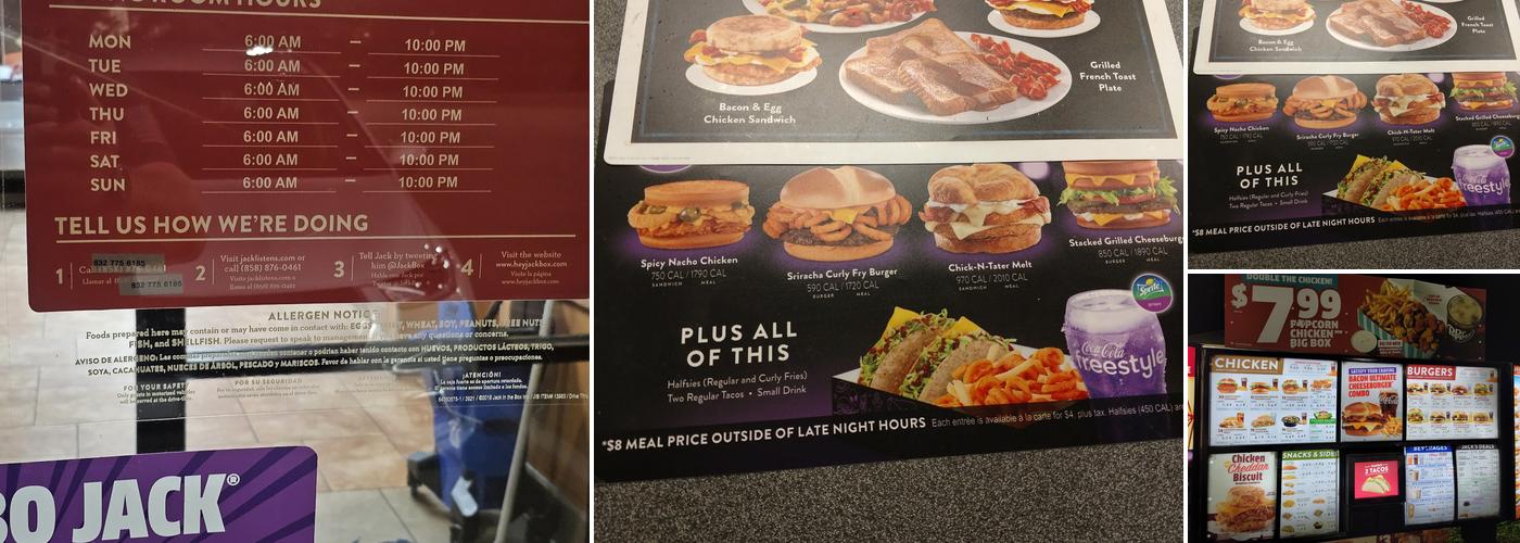 Jack in the Box Menu